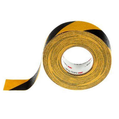 3M Safety-Walk Slip-Resistant Tape 630 - 2" x 60 ft - Black/Yellow Stripe