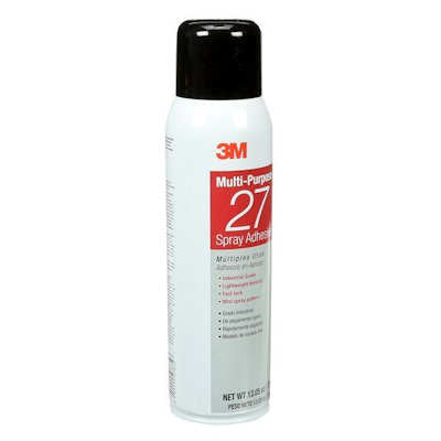 3M Multi Purpose 27 Spray Adhesive 20 fl oz, Net Wt 13.05 oz