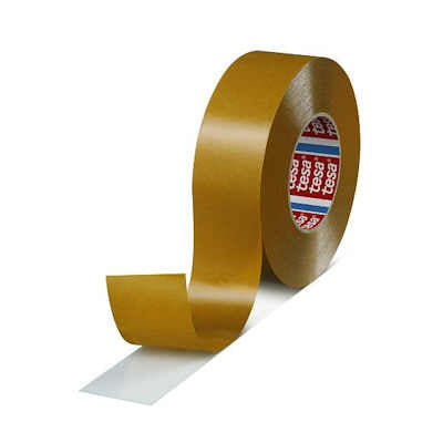 Tesa 4970 Double Sided White PVC Tape 3" x 55M with High Adhesion