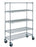 Metro Super Erecta Super Adjustable Chrome Wire Stem Caster Cart - 5 shelves - 24" x 72" x 79"H - w/casters