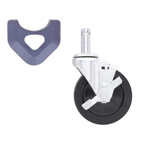 Metro 5MBX 5" MetroMax iQ Resilient Swivel Stem Caster with brake - National Hardware Sales Ltd.