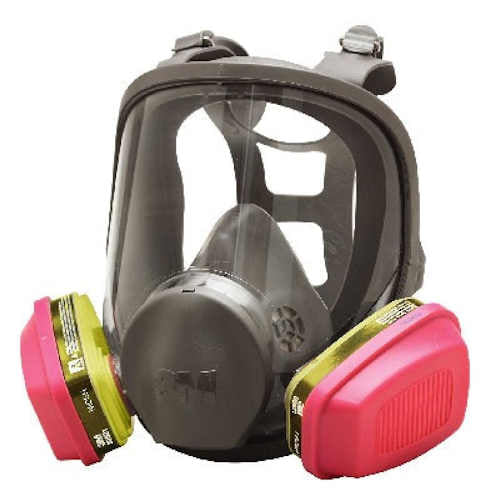 3M 6000 Series Full Face Multi-Purpose Respirator with Filters