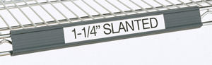 Metro Label Holder - Slanted Gray - 3" x 1.25"