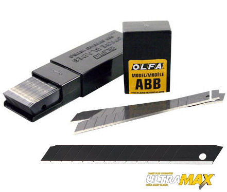 Olfa 9mm ABB-50B UltraMax Black Blades, 50 Blades/pk, Model# 9149