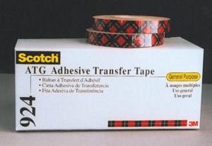 3M Scotch ATG 924 Tape - 1/2" x 36yds