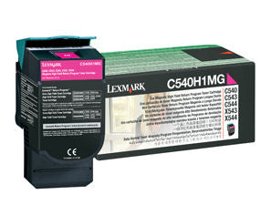 Lexmark C540H1MG Toner for C54x, X54x - Magenta - 2000 page yield
