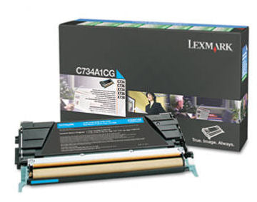 Lexmark C734A1CG Toner for C734, C736 - Cyan - 6000 page yield