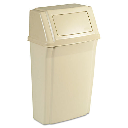 Rubbermaid FG-7822-00BEIG Slim Jim Wall Mounted 15 Gal Container