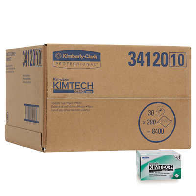 Kimwipes EX-L 34120 - Low Lint Delicate Task Wipes - 4.5" x 8.5" - 30 Packages/case, Sold as a case