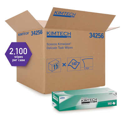 Kimwipes EX-L 34256 - Low Lint Delicate Task Wipes - 15" x 17", 15 Packages/cs - Sold as a case