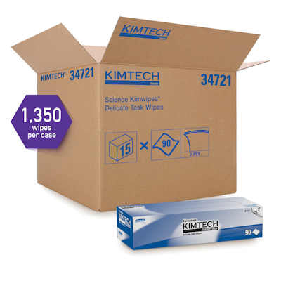KayDry EX-L - 34721 -14.7" x 16.6" Wipes -15 Boxes/Case -1350 Wipers/Case