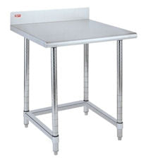 Metro Stationary Table w/Stainless Steel Top & 3-Sided Frame - 29 3/4" x 30"