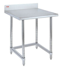 Metro Stationary Table w/Stainless Steel Top & 3-Sided Frame - 47 3/4" x 30"