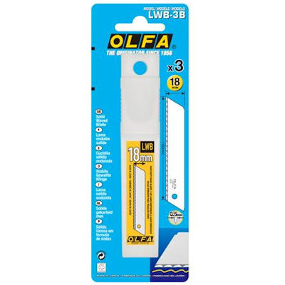 Olfa 1119182 LWB-3B 18mm Solid Insulation Blade (3 Pack)