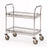 Metro 2-Shelf 18x36 Mail Room Cart with Basket Shelves - Chrome