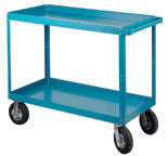 Kleton Commercial Duty 2-shelf Cart 24" x 48" with 8" Pneumatic Wheels - 750lb  Capacity  #MB489