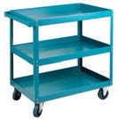 Kleton Commercial Duty 3-shelf Cart 24" x 36" with 5"  Wheels - 750 LBS. Capacity