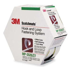 3M Scotchmate Fastener MP-3526/27N Hook & Loop White 1"x 5yds 