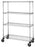 Metro Super Erecta Chrome Wire Stem Caster Cart - 4 shelves - 18" x 60" x 69"H - w/casters