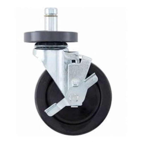 Metro 5MB resilient rubber caster stem swivel brake