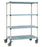 MetroMax Q Stem Caster Cart - 4-shelf - 18" x 48" x 69"H