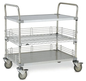 Metro Open Case Cart 18" x 36" - All Stainless Steel