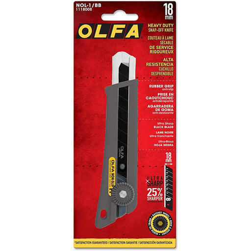 OLFA 1118008 NOL-1/BB 18mm Heavy-Duty Ratchet-Lock