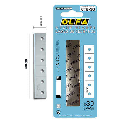 Olfa CTB-30 Replacement Blades for CTN-1, 30 blades/pack