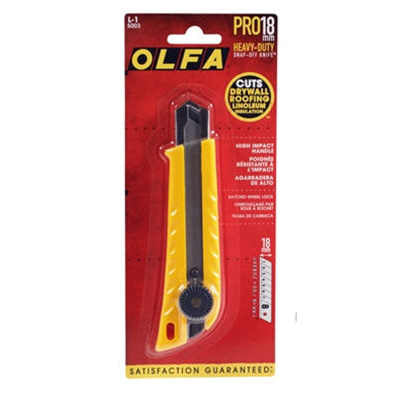 Olfa 5003 L-1 18mm Ratchet Lock Heavy-Duty Utility Knife