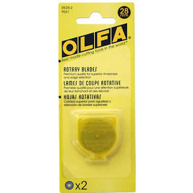 Olfa 18mm Rotary Blades, 2 Blades/pk, RB18-2