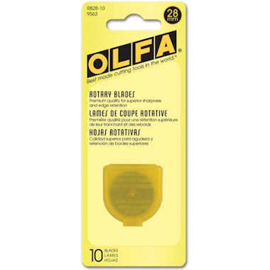Olfa 28mm Rotary Blades (RB28-10), 10 Blades per pack