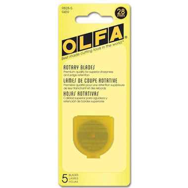 Olfa 28mm Rotary Blades (RB28-5), 5 Blades per pack