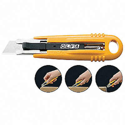 Safety Package Opener Knife, Yellow Parcel Opener Knife