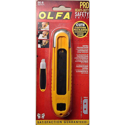 Olfa SK-8 Heavy Duty Safety Knife - Automatic Self Retracting