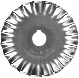 Olfa 45mm Stainless Steel Rotary Pinking Blade - PIB45-1 - 1 Blade/pk