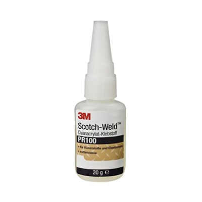 3M Scotch-Weld Plastic & Rubber Instant Adhesive PR100, 20g bottle