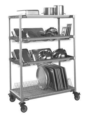 Commercial Dish Rack Shelf Vepoxy Coated Green Steel Restaurant