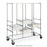 Metro Triple Bay Kitting Cart  - 26" x 41-3/4" with polyurethane casters