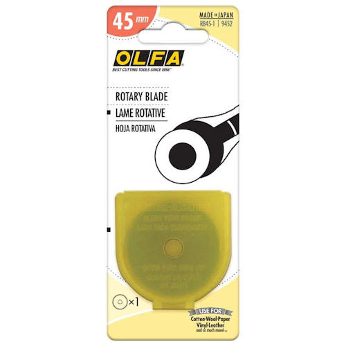 Olfa 45mm Rotary Blades (RB45-1), 1 Blade per pack