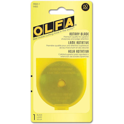 Olfa 9455 RB60-1 60mm Rotary Blade, 1 Blade/Pack