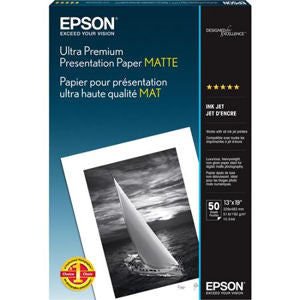 Epson S041069 Presentation Paper Matte - 13" x 19", 100 Shts/pk