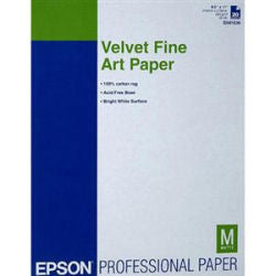 Epson Velvet Fine Art Paper  8.5" x 11", 20 Shts/pk -S041636