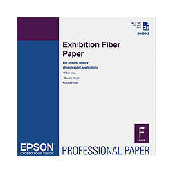 Epson S045042 Exhibition Fiber  24"x30" Paper - 25 sheets   