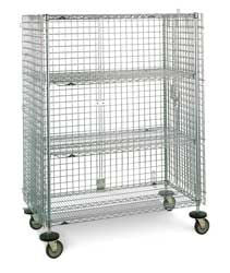 Metro SEC56DC Super Erecta Mobile Security Cart w/ two middle shelves - 24"  x 60" x 68-1/2"H