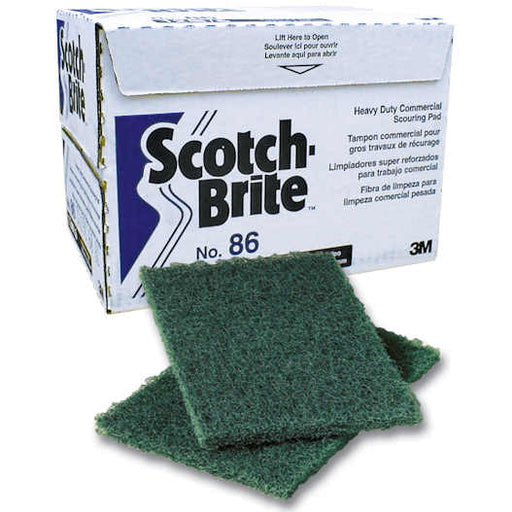 3M Scotch-Brite 86 Heavy Duty Scour Pad No. 86, 6" x 9", 12 pads/bx, 3 boxes/cs