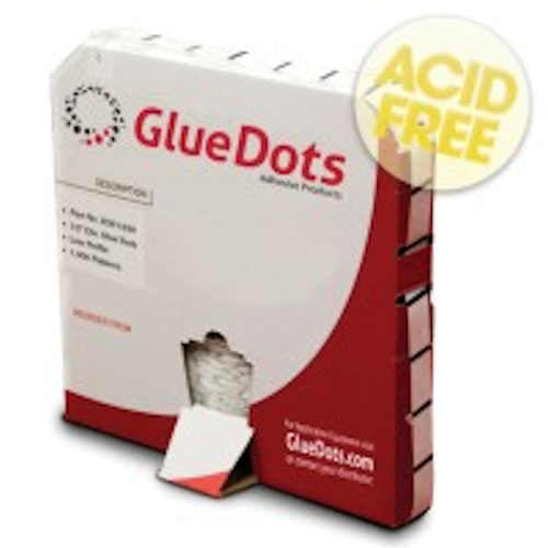 Glue Dots - Medium Tack Dots (Removable) - 1/2" diameter - LP - 4000 Dots/bx