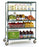 Metro Super Erecta Pro Stem Caster Cart - 4 shelves - 24" x 60" x 69"H - w/casters
